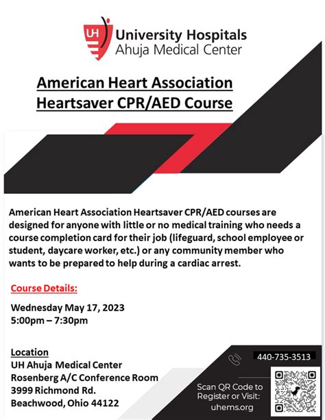 American Heart Association Heartsaver Cpraed Course The City Of Lyndhurst