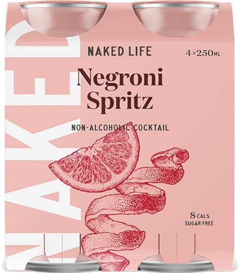 Naked Life Non Alcoholic Cocktail Negroni X Ml Healthylife
