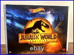 Car Track Set Hot Wheels Jurassic World Dominion Clash N Crash Track Set With Bonus Cars New