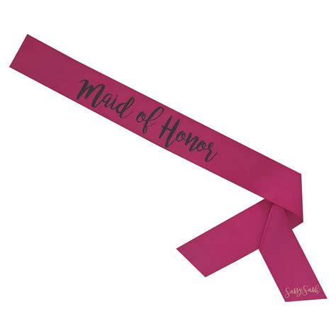 Maid Of Honor Sassy Sash