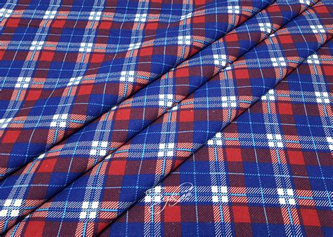 Хлопок Фланель Синяя Клетка купить в интернет-магазине с доставкой