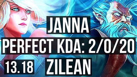 JANNA Ez Vs ZILEAN Varus SUP 2 0 20 1 0M Mastery EUW Master