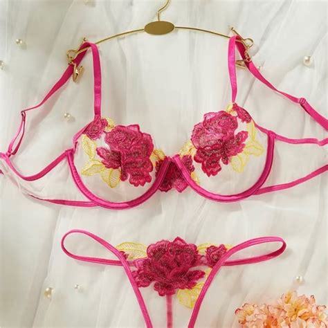 Intimates Sleepwear Sexy Two Piece Floral Lingerie Poshmark