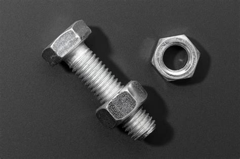 Premium Photo Bolt And Nut Isolated On Black Background