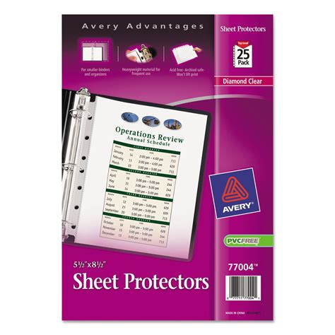 Top Load Sheet Protector Heavyweight 85 X 55 Clear 25pack Reparto