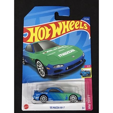 風火輪 hot wheels 95 馬自達 mazda rx 7 rx 7 jdm 日本 falken 飛隼 綠色 普卡 蝦皮購物