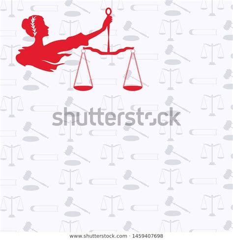 Themis Goddess Icon Red Background Light: стоковая векторная графика ...