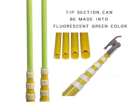 High Voltage Button Telescopic Fiberglass Electrical Operating Triangle Rod Hot Sticks