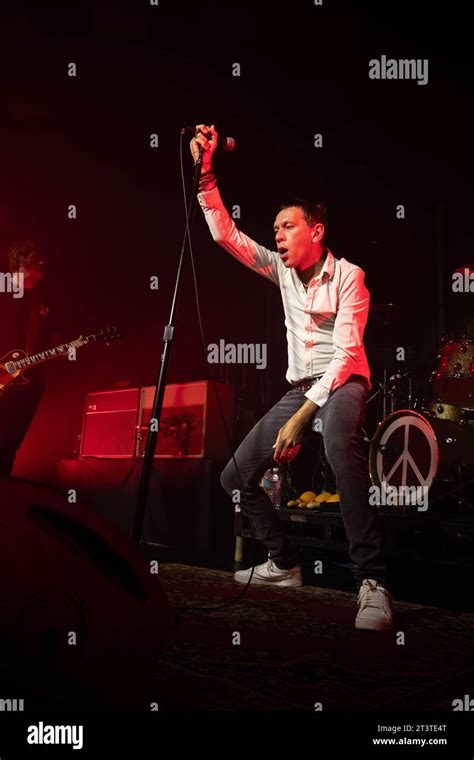 Photographs Of Rick Witter Of Shed Seven Performing At Barrowland