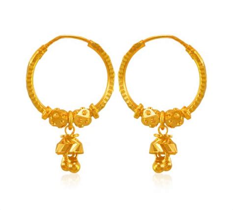 22 Karat Gold Hoops Earrings Ajer64850 22 Karat Gold Hoopbali Earrings Hoops Are Designed