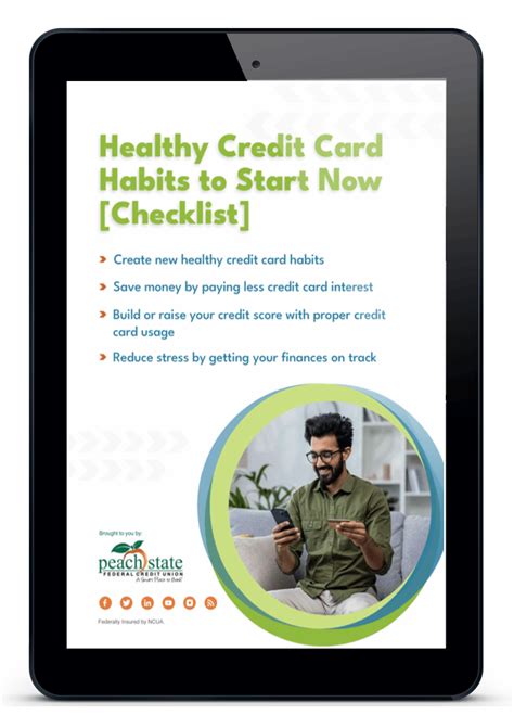 Healthy Credit Card Habits to Start Now Checklist