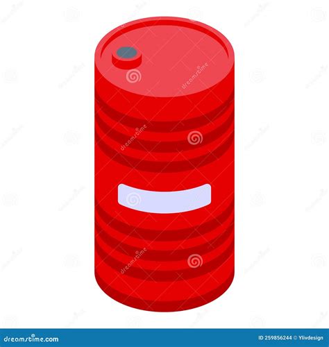 Antifreeze Barrel Icon Isometric Vector Car Engine Stock Vector