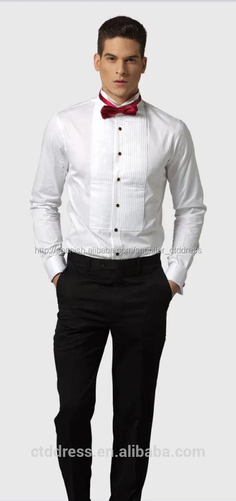 Color Blanco De Estilo De La Moda Al Por Mayor Para Hombre Camisa