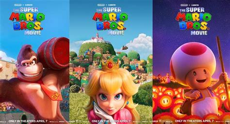 Super Mario Bros La Cinta Del Famoso Personaje De Nintendo Muestra Al Mundos Sus Nuevos Posters