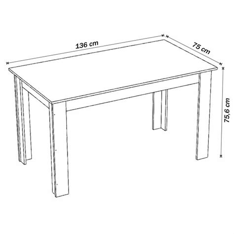 Mesa de Jantar 6 Lugares Isis Mel Nude Viero Móveis