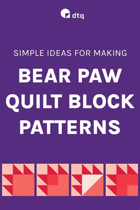 Bear Claw Quilt Pattern Bear Claw Quilt Block Tutorial Bear Paw