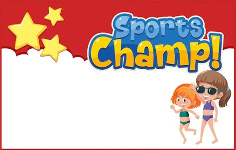 Diseño de plantilla de fondo con dos chicas en bikini Vector Premium