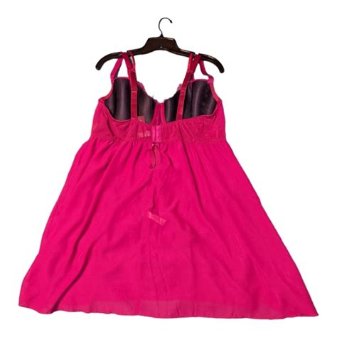 Cacique Intimates Sleepwear Nwt Cacique 2 Pc Lingerie Seriously Sexy Collection Hot Pink
