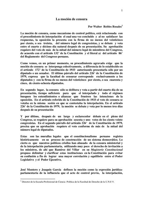 Microsoft Word La Moci N De Censura La Moci N De Censura Por