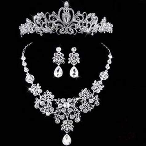 Luxury Sparkling Crystal Bridal Jewelry Sets Bridelily