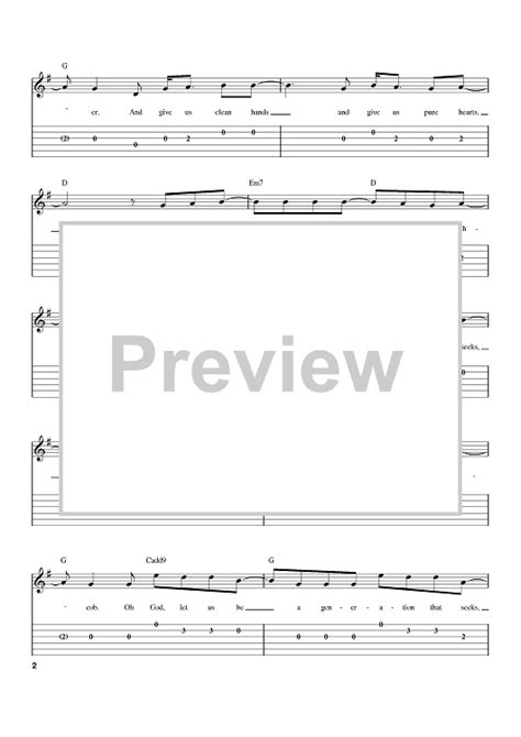 Give Us Clean Hands Sheet Music By Chris Tomlin Passion Band For Easy