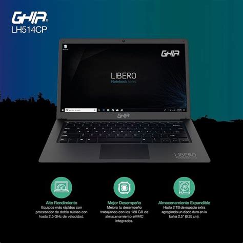 Laptop Ghia Libero LH514CP De 14 1 Intel Celeron J3355 4 GB RAM 128