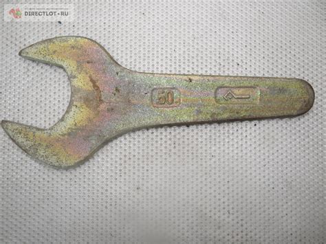 Ключ гаечный рожковый односторонний 50 мм с укороченной ручкой соотв ...