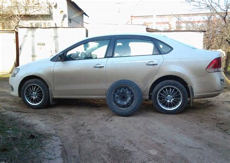 Диски-вылет-проставки — Volkswagen Polo Sedan, 1,6 л, 2010 года ...