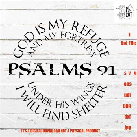 Protected Psalm Svg Christian Svg Dxf Decal Cut Etsy