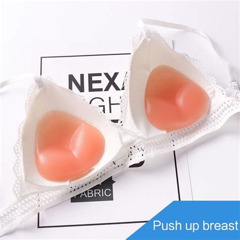 Pair Silicone Triangle Bikini Swimsuit Bra Insert Pads Push Up Bra Pads Gel Bra Inserts Pads