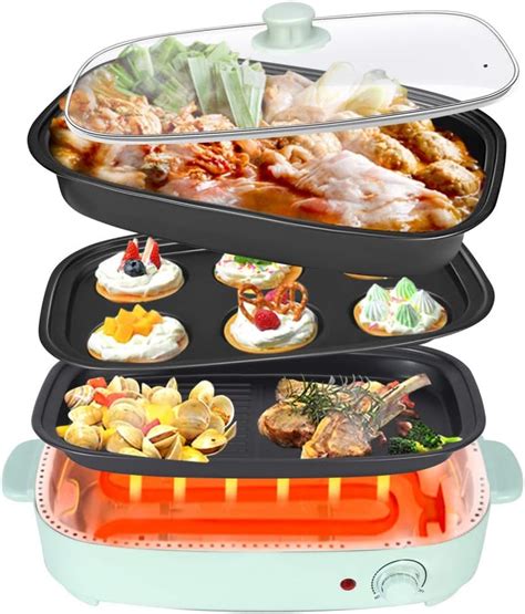 Amazon Multifunctional Electric Hot Pot Grill Seaan Removable Shabu Shabu Pot With Grill