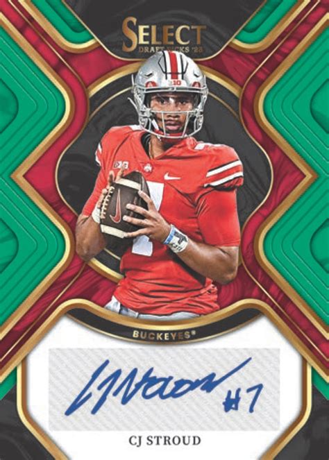 2023 Panini Select Draft Picks Collegiate Football Cards Checklist