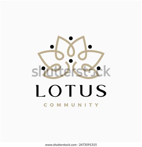 Lotus People Team Work Zen Logo Stock Vector (Royalty Free) 2473591315 ...