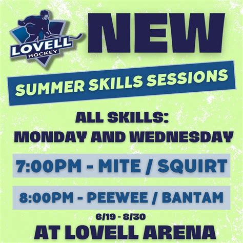 Lovell Hockey on Twitter: "NEW SUMMER WALK-ON SKILLS SESSIONS: Come on ...