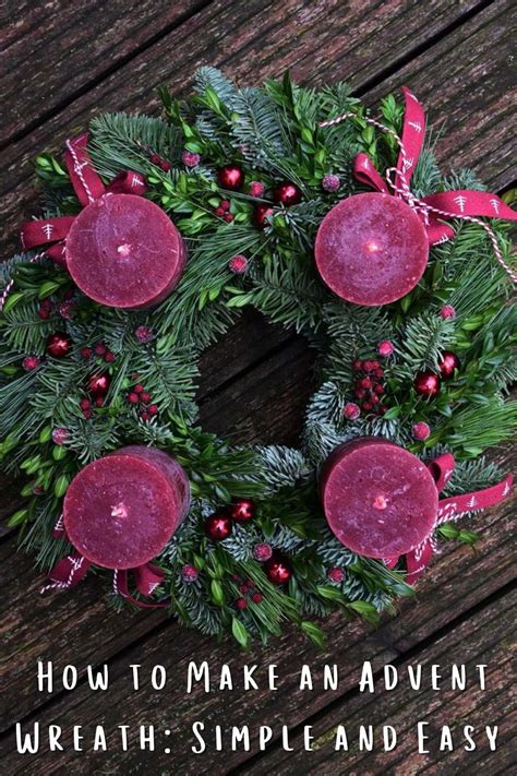 How to Make an Advent Wreath: Simple & Easy – Pink Pop Design