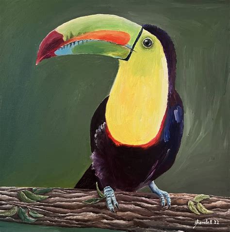 Toucan Painting by Žanete Smodiča | Saatchi Art