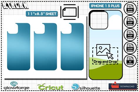 Sublimation Blank Iphone Plus Cases Graphic By Atacanwoodbox