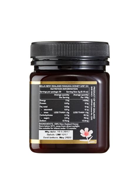 Umf 10 Manuka Honey 250g Bella New Zealand Honey