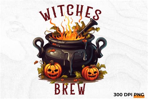 Witches Brew Halloween Cauldron Png Graphic By Juiceboxy · Creative Fabrica