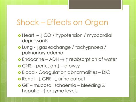 Shock - Pathophysiology / Types & Management