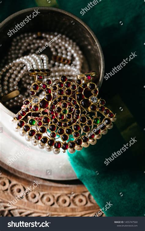 traditional south indian gold jewelry stock photo  shutterstock