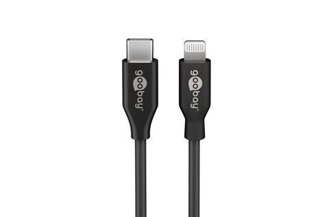 USB C Til Lightning Kabel Sort MFi 87W Sync Og Quick Charge