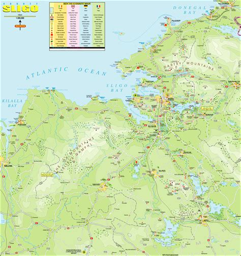 county sligo map shligigh
