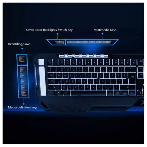 Teclado Gaming Delux Usb K Rgb Macros Rafniel Store