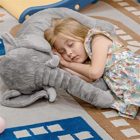 Baby Elephant Cuddle Pillow Boonliving