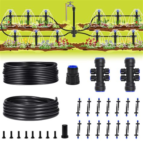 HIRALIY 118FT Garden Watering System Drip Irrigation Kits For Plants