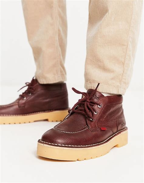 Kickers Daltrey Chukka Boots In Rust Asos Boots Outfit Men Brown