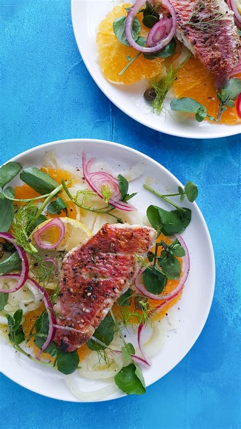 Red Mullet, Orange and Fennel Salad | Recipe | Red mullet, Fennel salad, White fish recipes