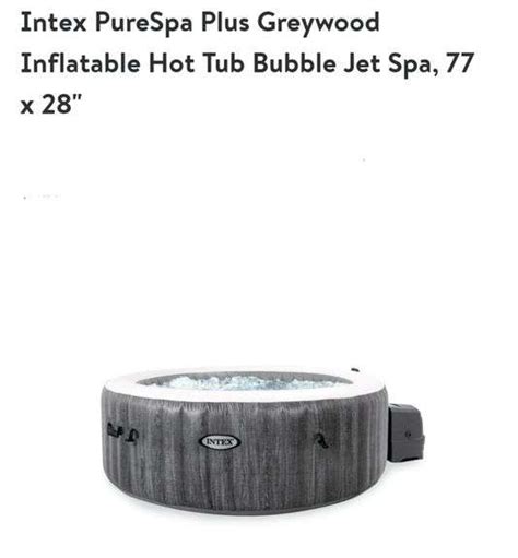 Intex Pure Spa Plus Greywood Inflatable Hot Tub Lexington Online Auction