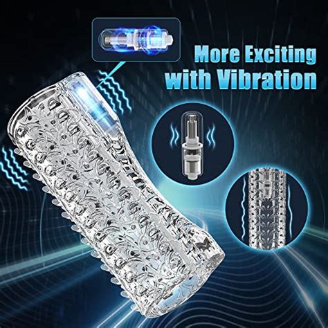 Pocket Pussy Transparent With Vibrator Sex Toys For Men With Small Size Dildo Sub 2 Inch